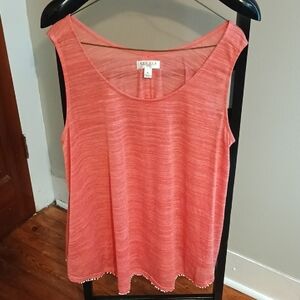 Studio JPR Coral Sleeveless Top Fring Bottom Buttons Down Back